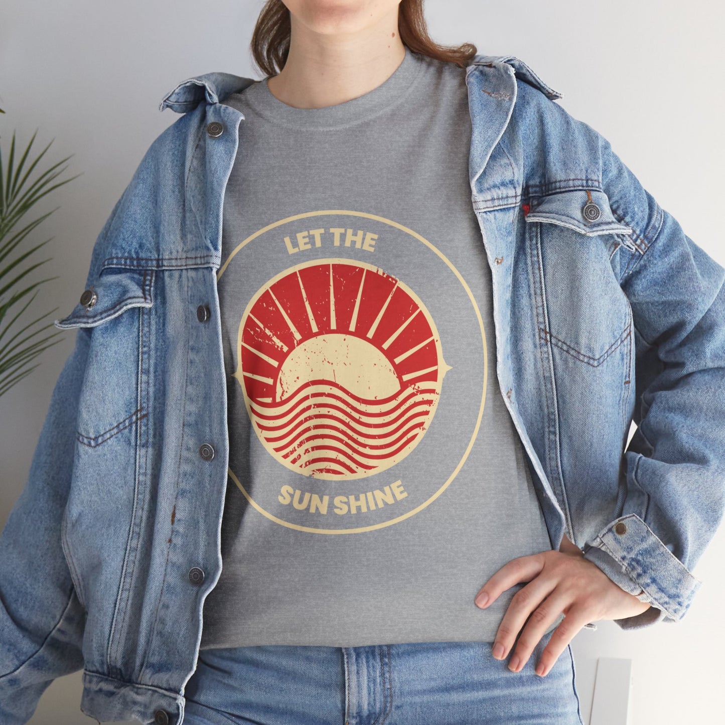 Unisex Heavy Cotton Tee - Let The Sun Shine