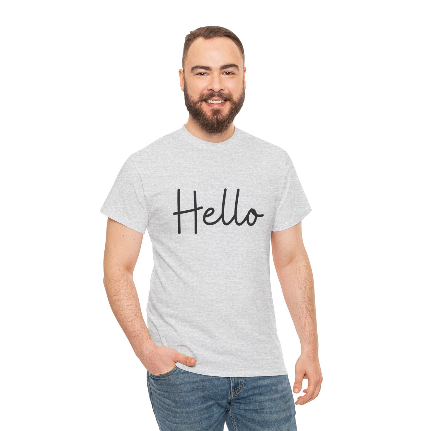 "Hello" & "Goodbye" (English Greeting) Unisex Heavy Cotton Tee