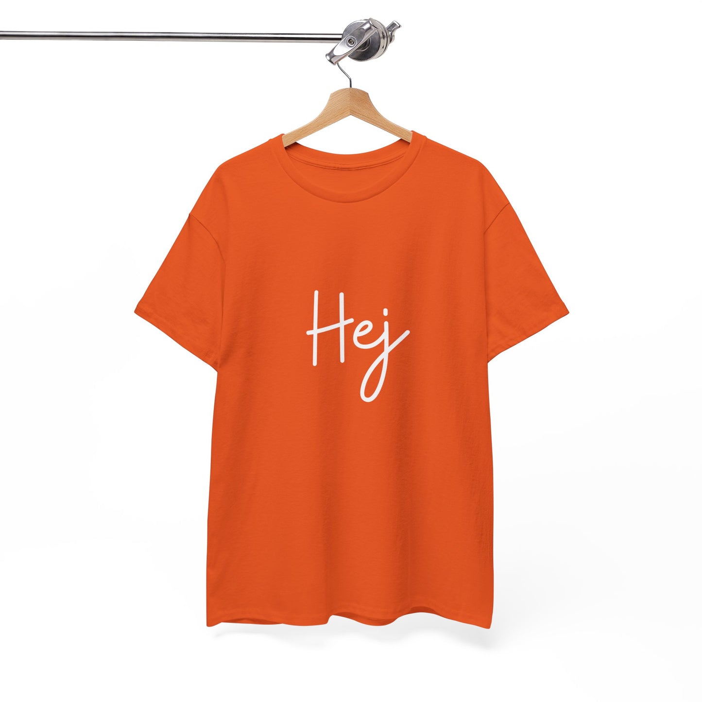 "Hej" & "Farvel" (Danish Greetings) Unisex Heavy Cotton Tee