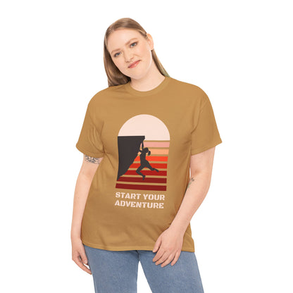 Climbing Adventure 1 - Unisex Heavy Cotton Tee