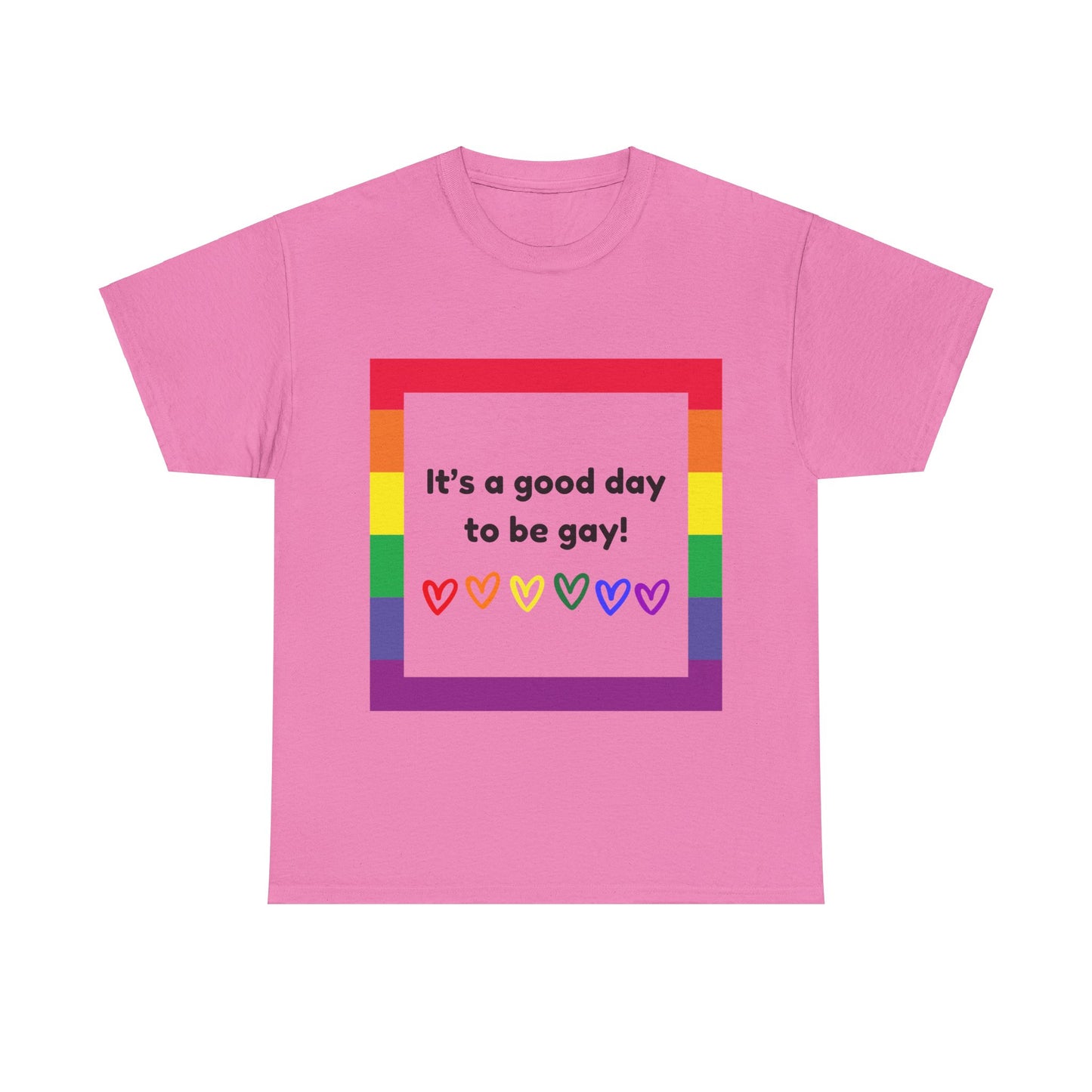 Unisex Heavy Cotton Tee - Good Day To Be Gay