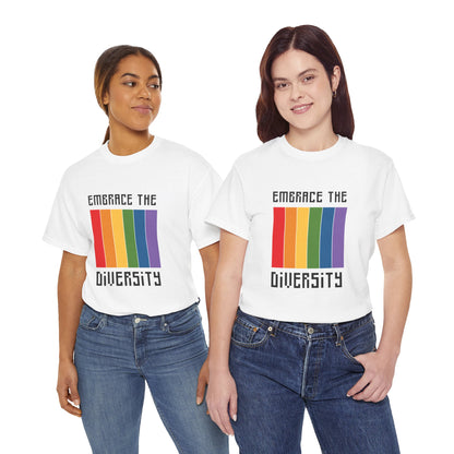 Unisex Heavy Cotton Tee - Embrace The Diversity