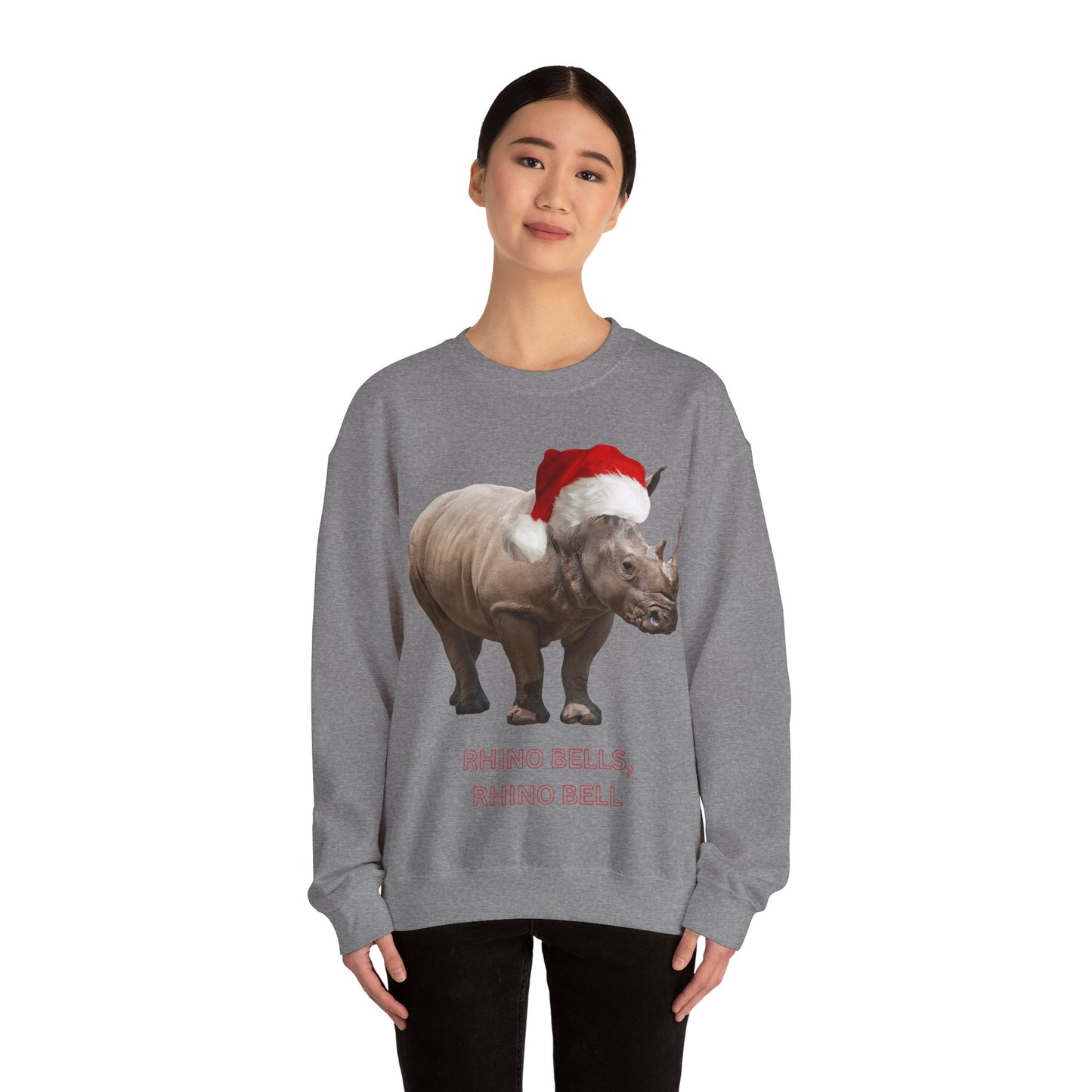 Christmas Rhino Bells Sweatshirt