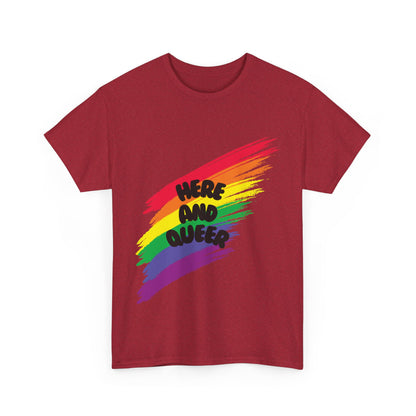 Unisex Heavy Cotton Tee - Here And Queer