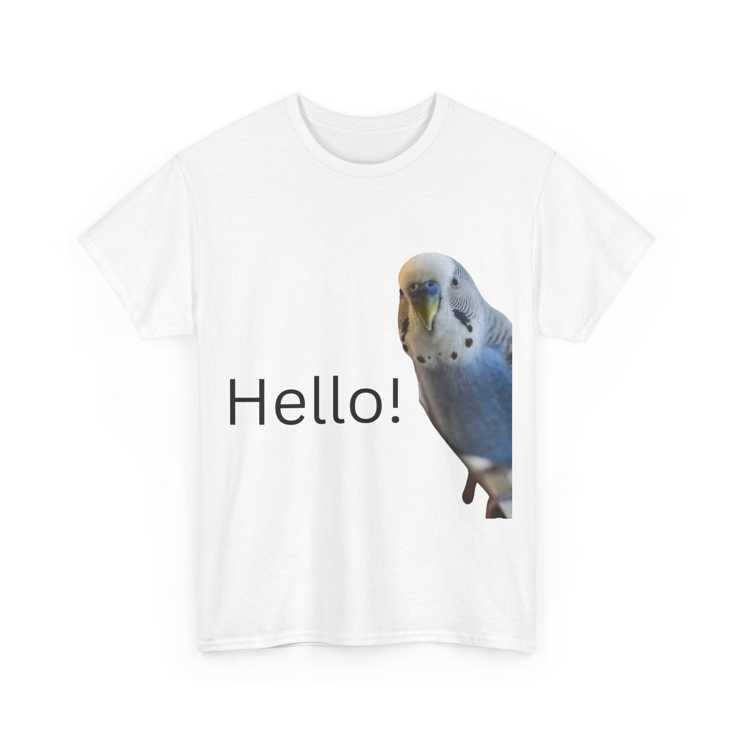 Budgie Hello Cotton T-Shirt