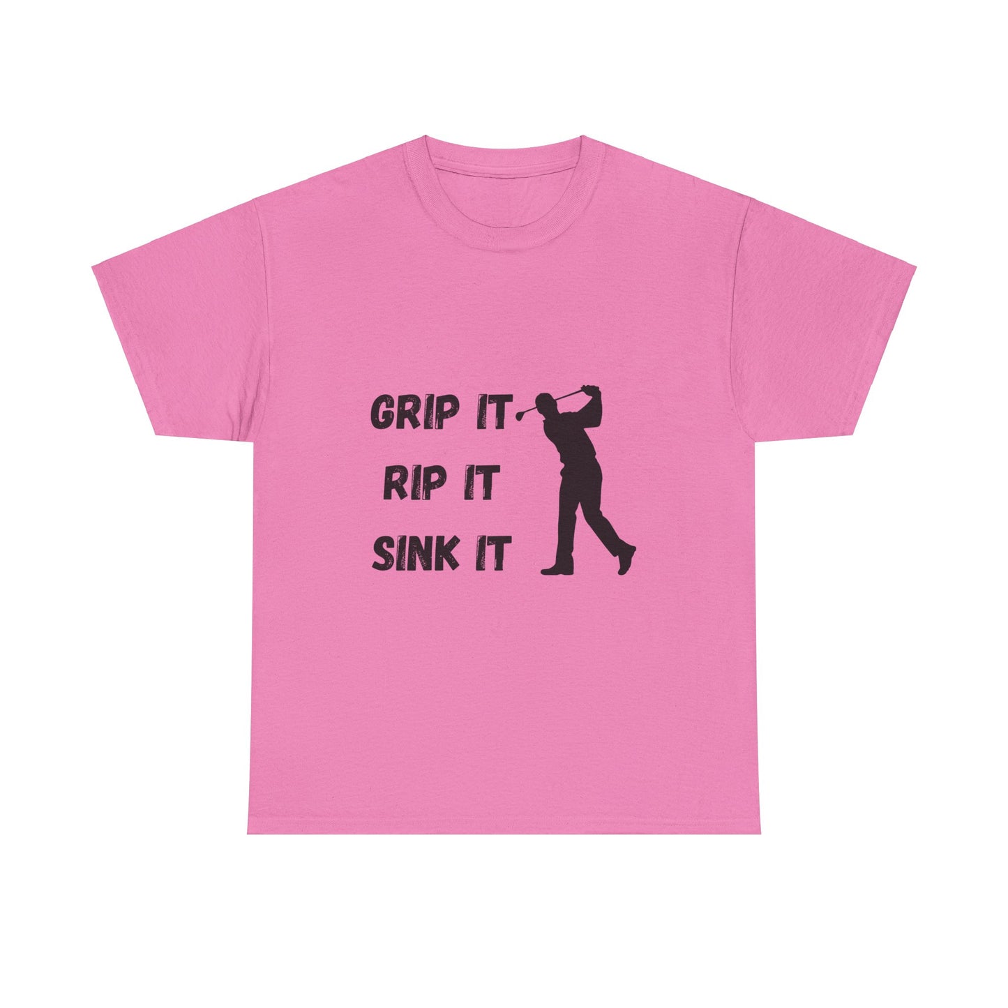 Unisex Heavy Cotton Tee - Grip It, Rip It, Sink It Man