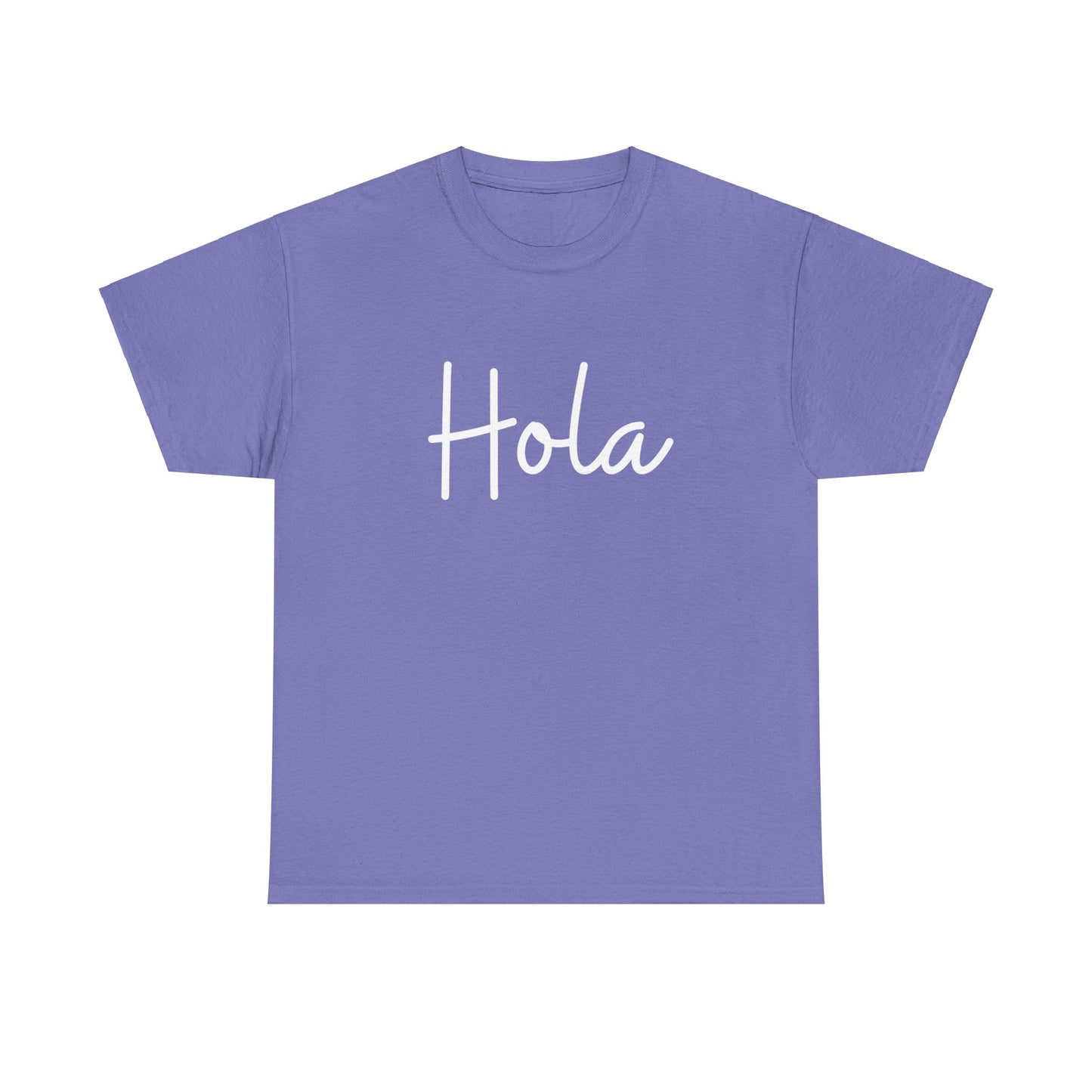 "Hola" & "Hasta Luego" (Spanish Greetings) Unisex Heavy Cotton Tee