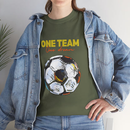 Unisex Heavy Cotton Tee - One Team, One Dream