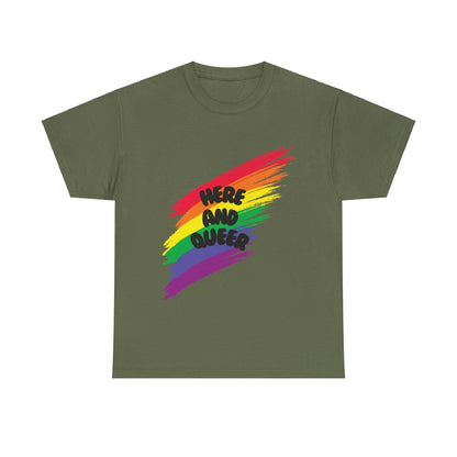 Unisex Heavy Cotton Tee - Here And Queer