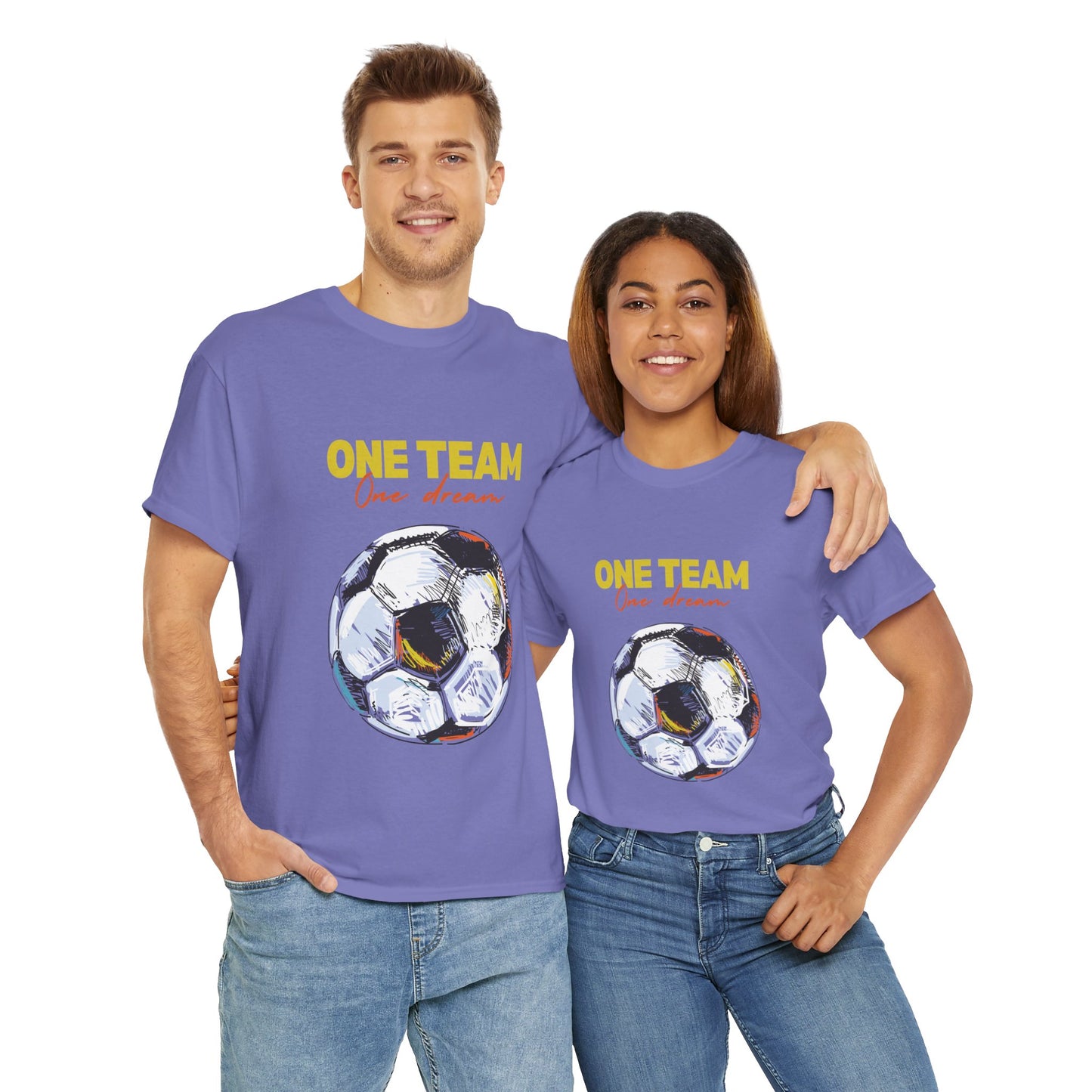 Unisex Heavy Cotton Tee - One Team, One Dream