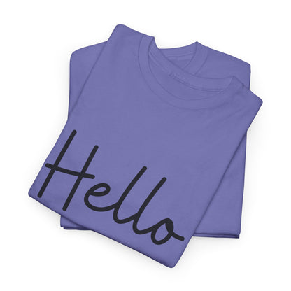 "Hello" & "Goodbye" (English Greeting) Unisex Heavy Cotton Tee