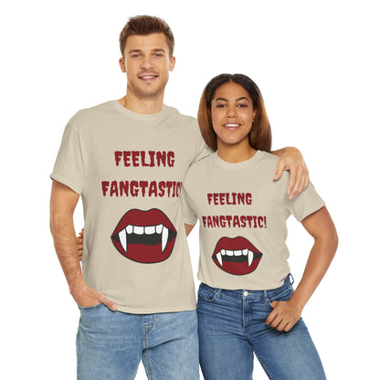 Unisex Heavy Cotton Tee - Feeling Fangtastic