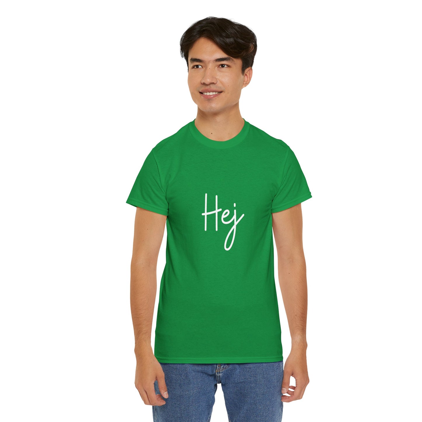 "Hej" & "Farvel" (Danish Greetings) Unisex Heavy Cotton Tee