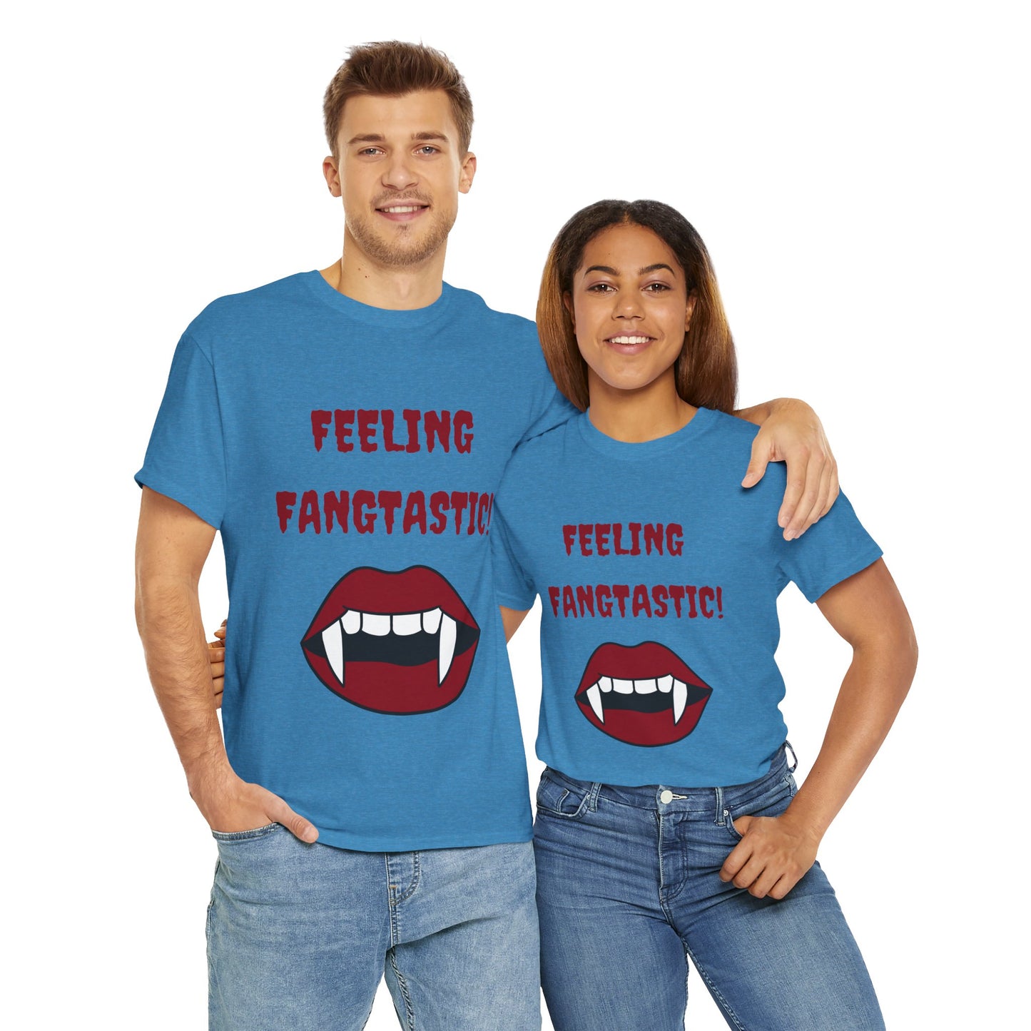 Unisex Heavy Cotton Tee - Feeling Fangtastic