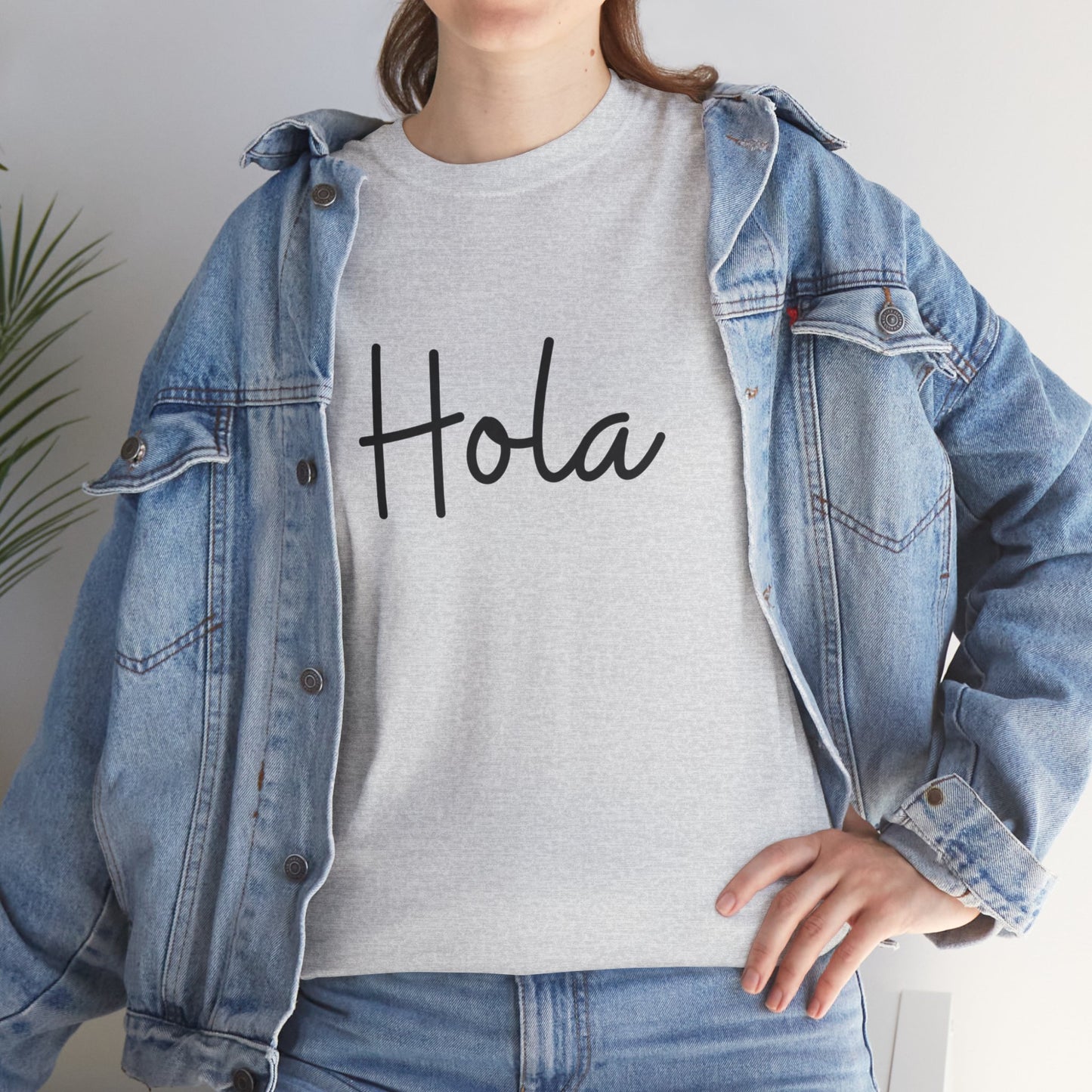 "Hola" & "Hasta Luego" (Spanish Greetings) Unisex Heavy Cotton Tee