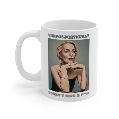 Unapologetically Doesn't Give a F**k -  Cartoon Style Design Mug