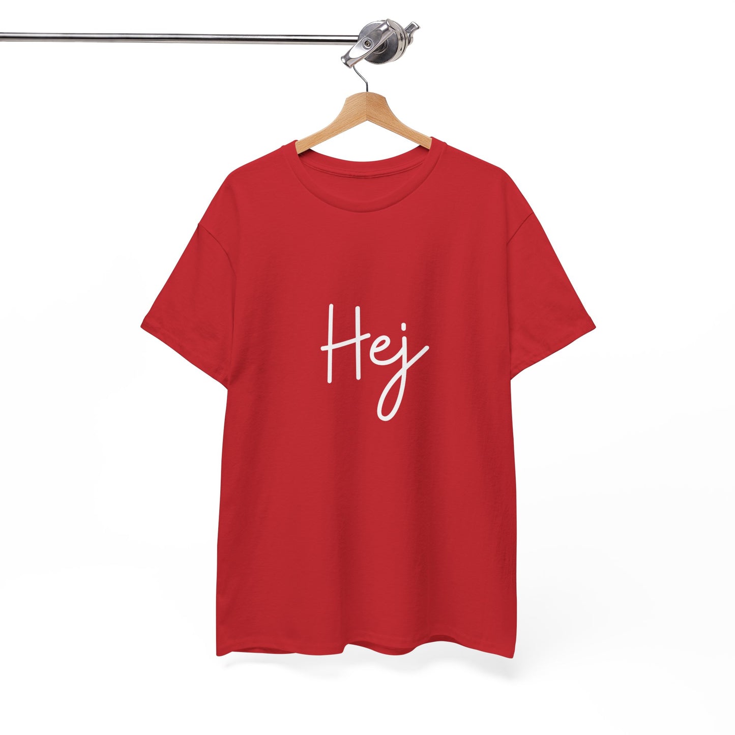 "Hej" & "Farvel" (Danish Greetings) Unisex Heavy Cotton Tee