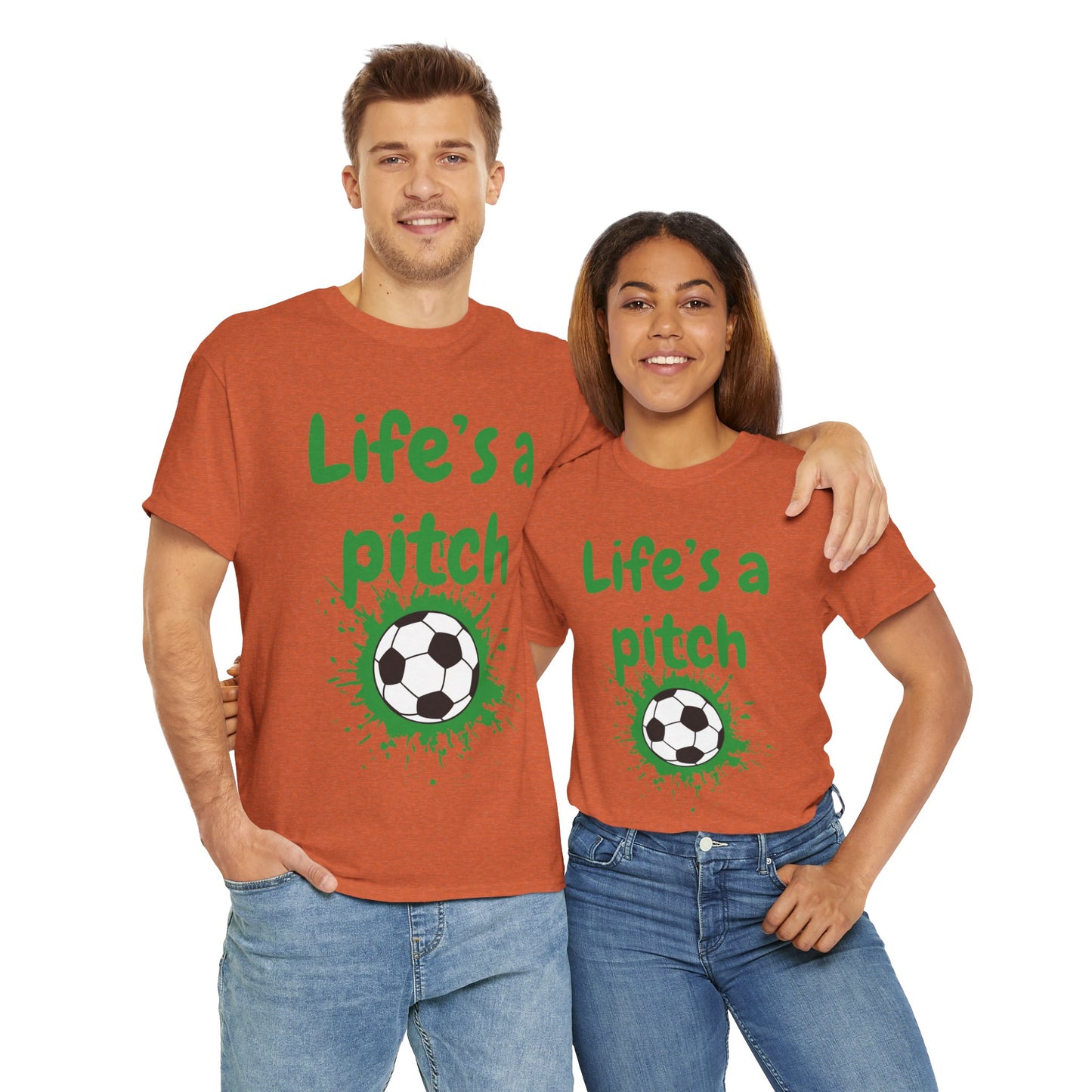 Unisex Heavy Cotton Tee - Life's A Pitch