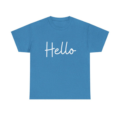 "Hello" & "Goodbye" (English Greetings) Unisex Heavy Cotton Tee