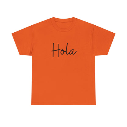 "Hola" & "Hasta Luego" (Spanish Greetings) Unisex Heavy Cotton Tee