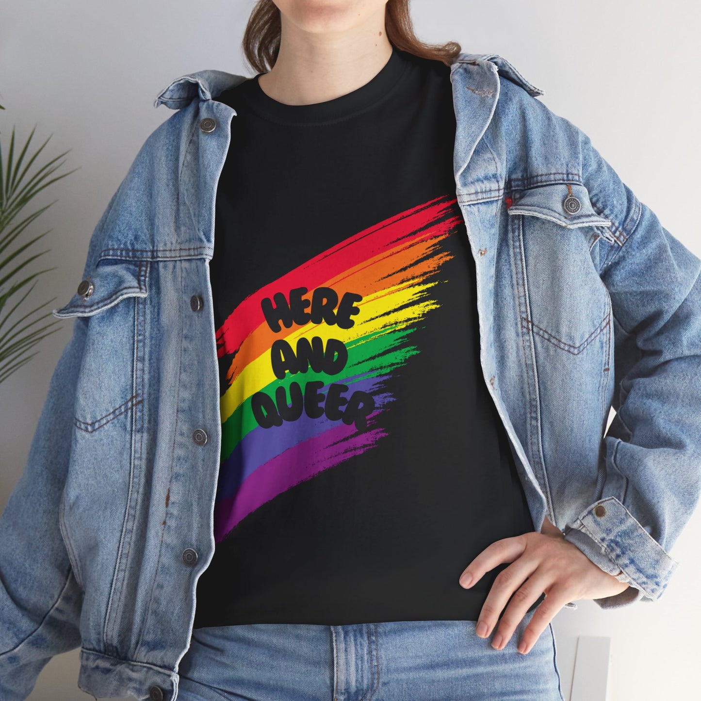 Unisex Heavy Cotton Tee - Here And Queer