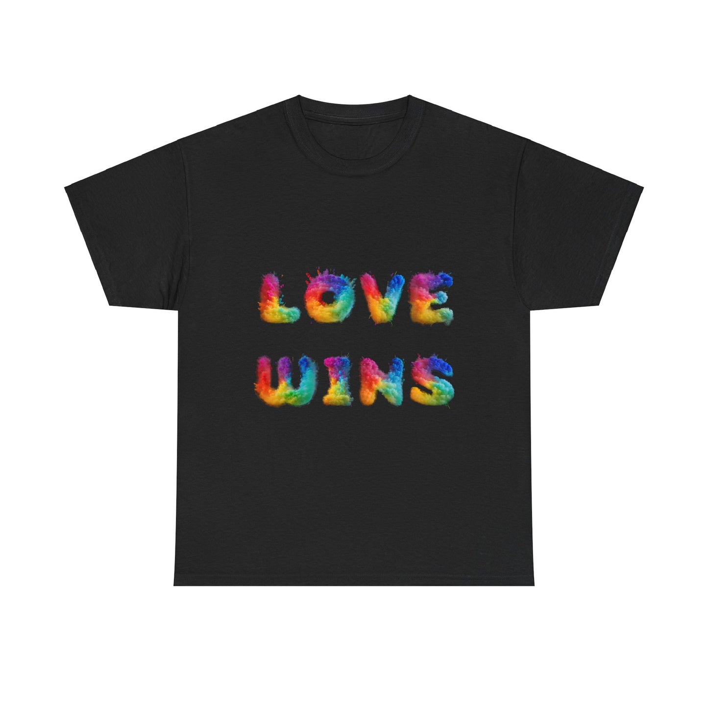 Unisex Heavy Cotton Tee - Love Wins Burst