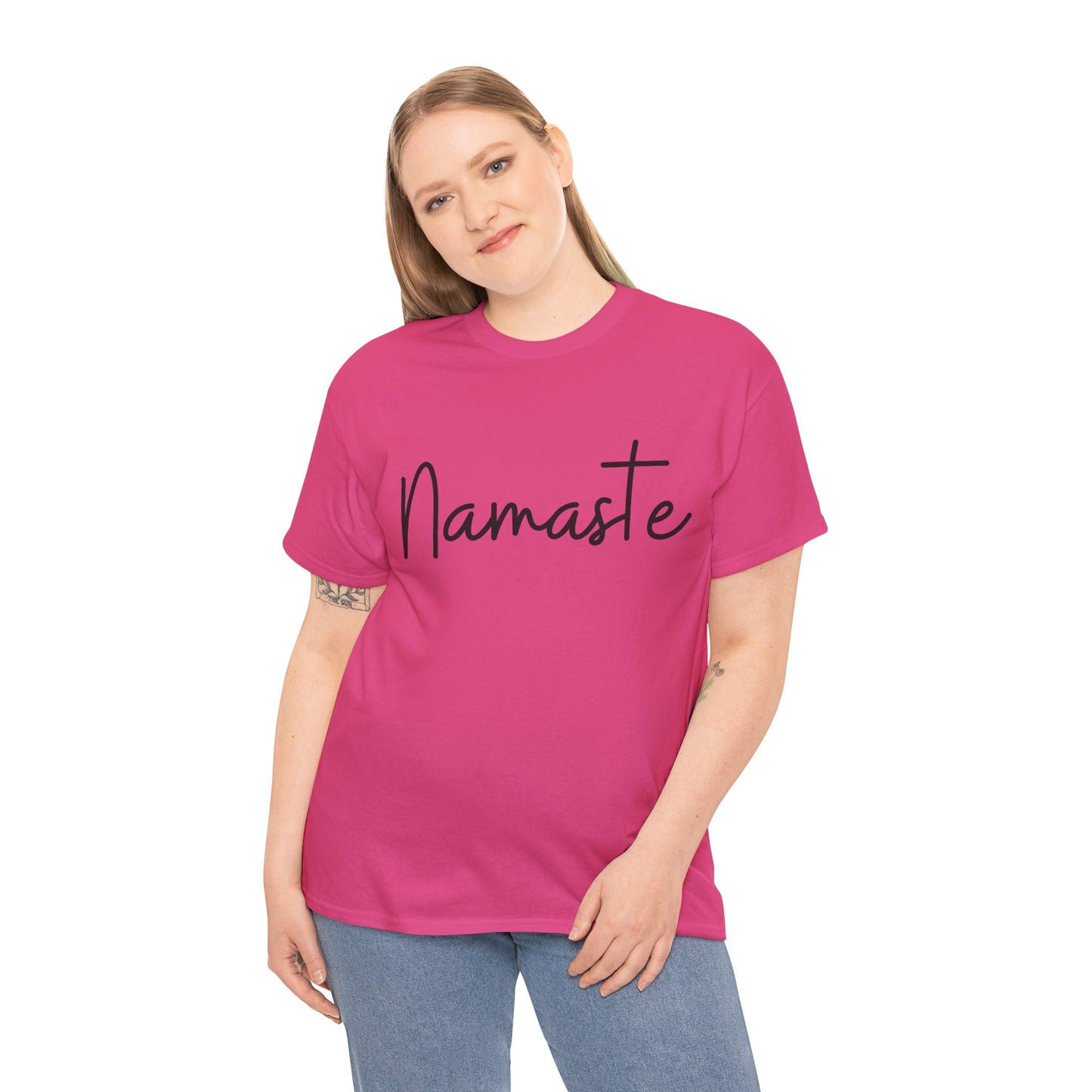 "Namaste" (Hindi Greeting) Unisex Heavy Cotton Tee