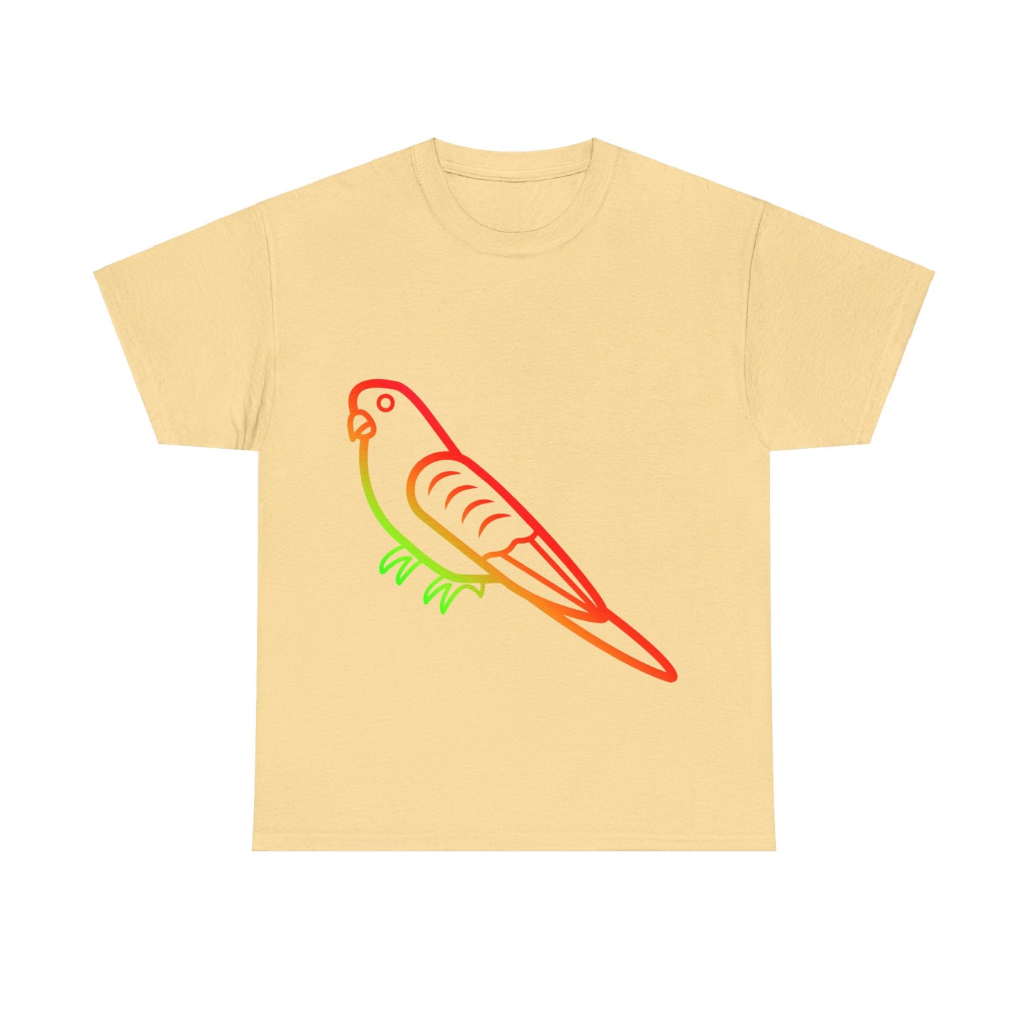 Vibrant Budgie Rainbow T-Shirt that exudes a playful and colorful vibe. Perfect for animal lovers, festival-goers, and anyone who wants to add a pop of fun to their wardrobe. Ideal for Pride Month, music festivals, and casual outings.