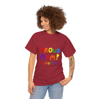 Unisex Heavy Cotton Tee - Proud Mum