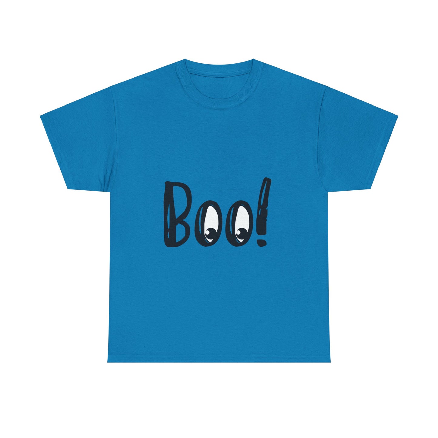 Unisex Heavy Cotton Tee - Boo Black Print