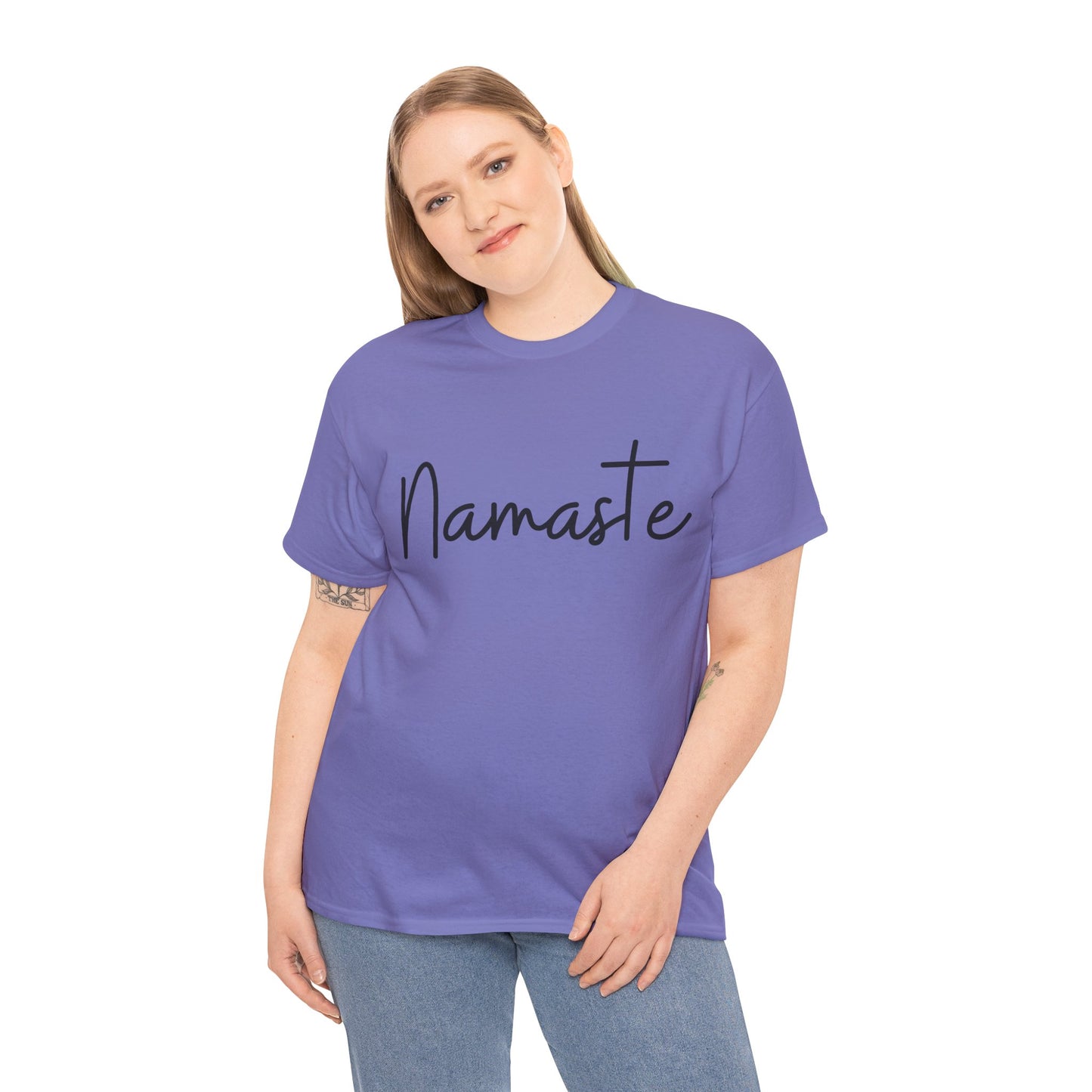 "Namaste" (Hindi Greeting) Unisex Heavy Cotton Tee