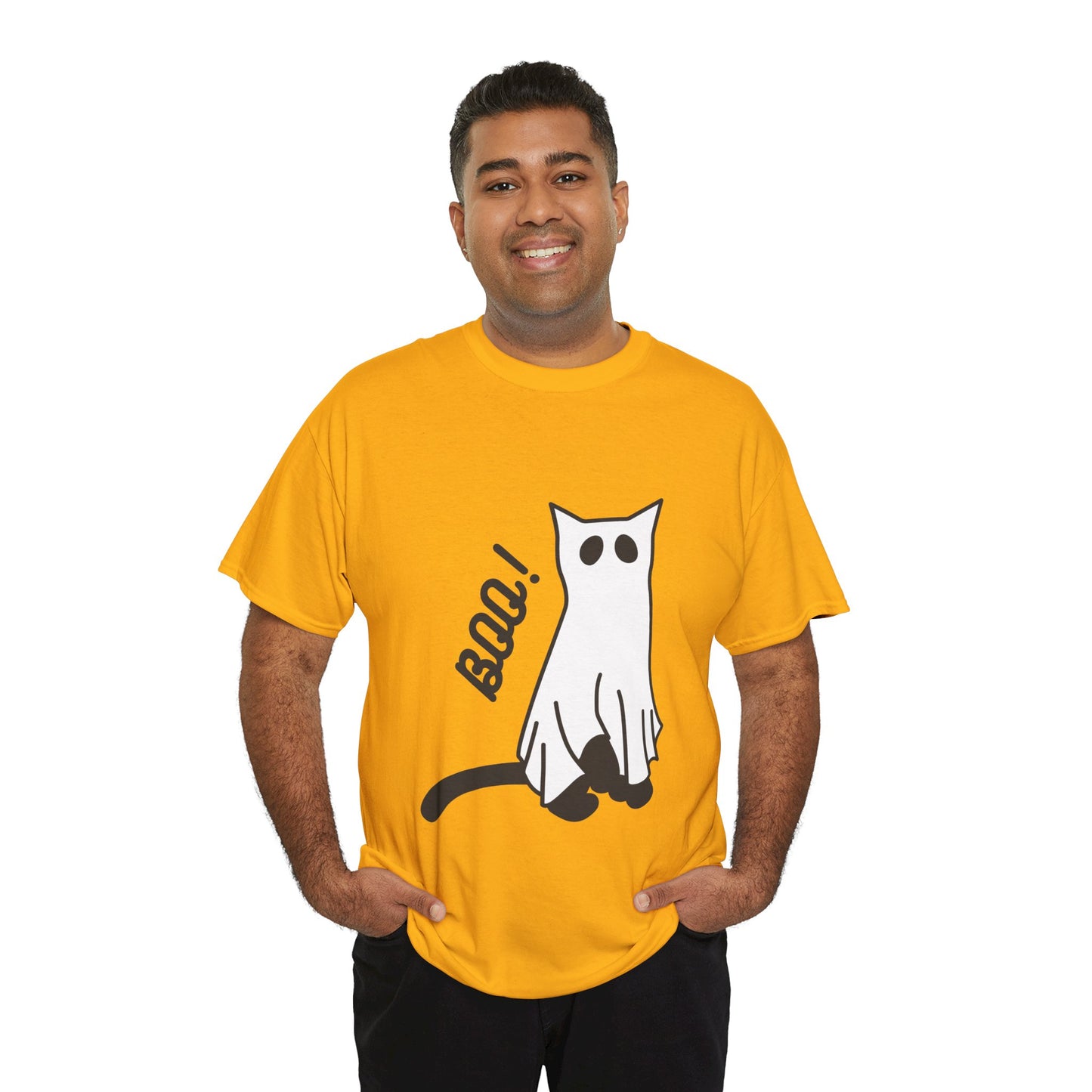 Unisex Heavy Cotton Tee - Boo Cat