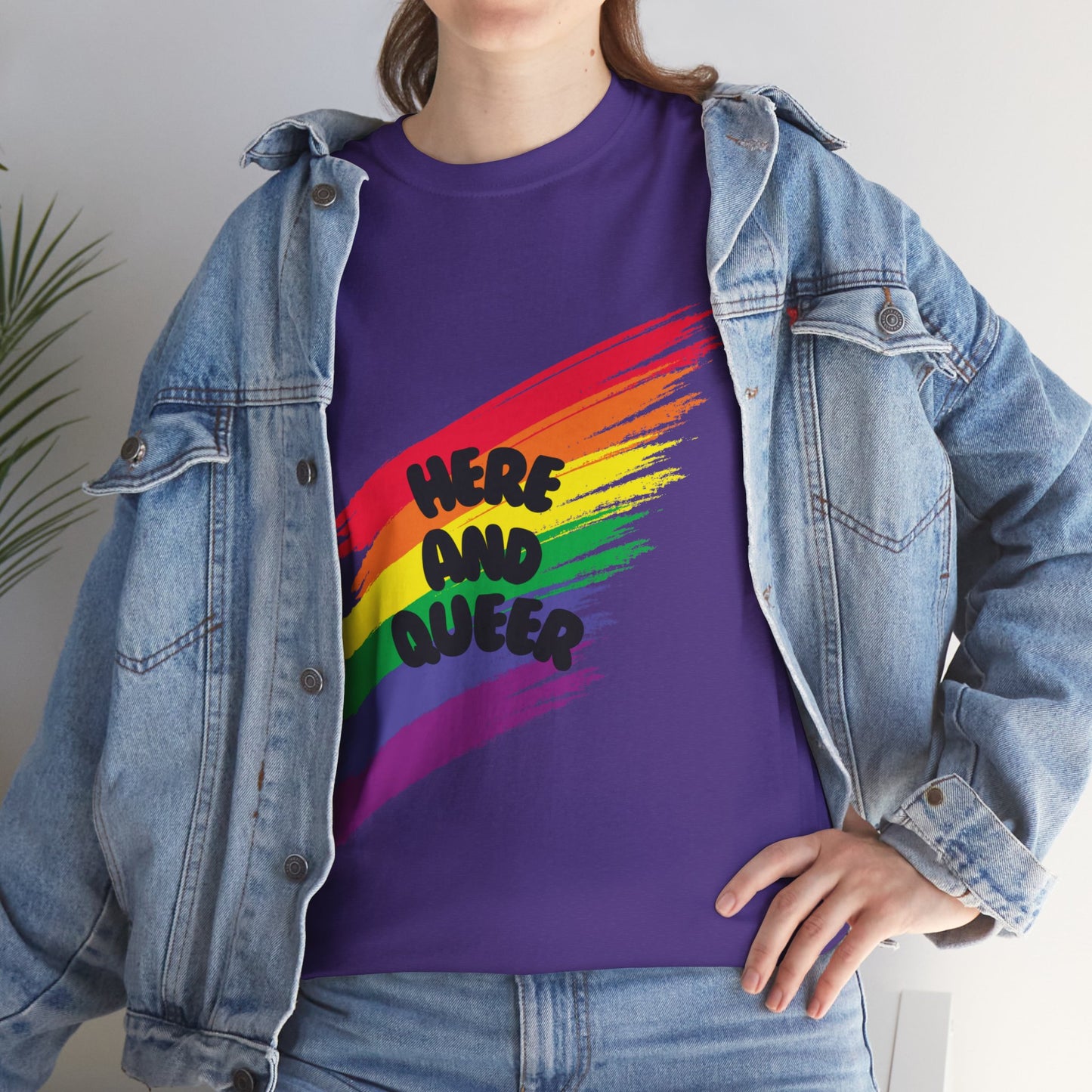 Unisex Heavy Cotton Tee - Here And Queer