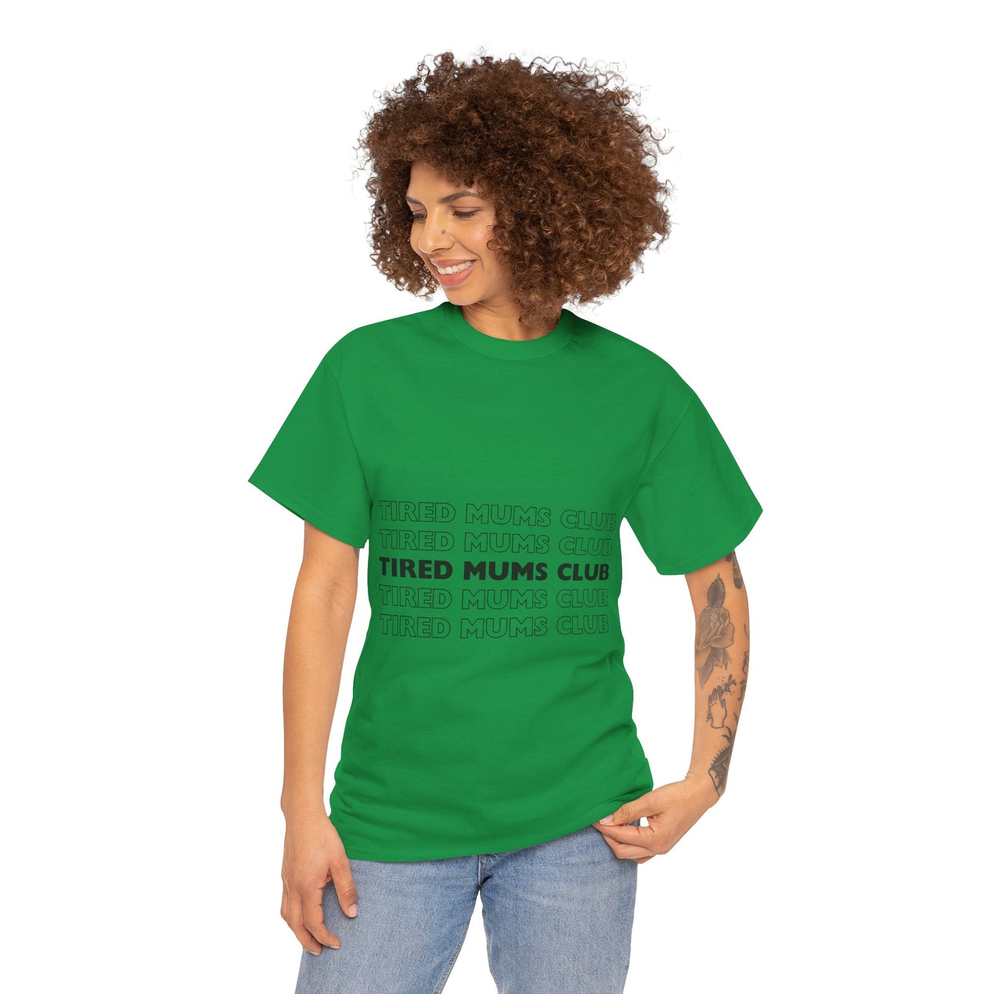 Unisex Heavy Cotton Tee _ Tired Mums Club