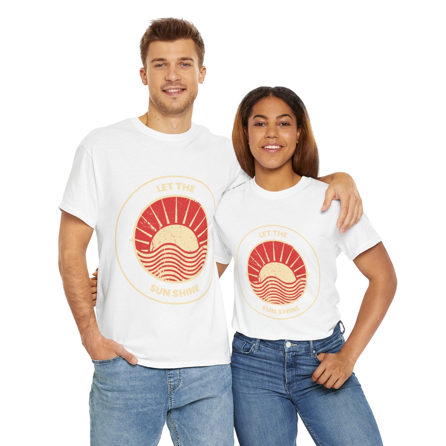 Unisex Heavy Cotton Tee - Let The Sun Shine