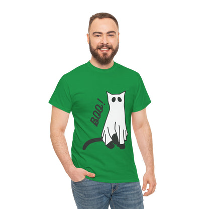 Unisex Heavy Cotton Tee - Boo Cat