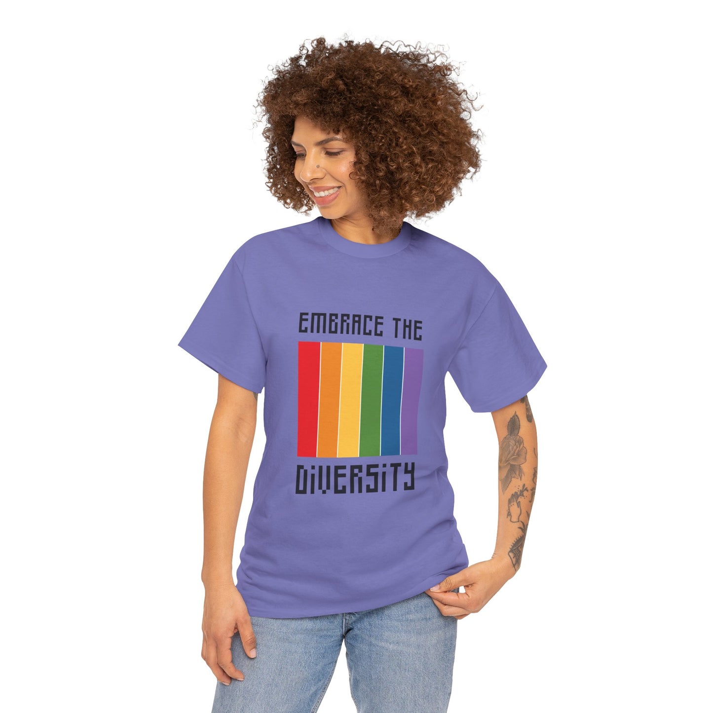 Unisex Heavy Cotton Tee - Embrace The Diversity