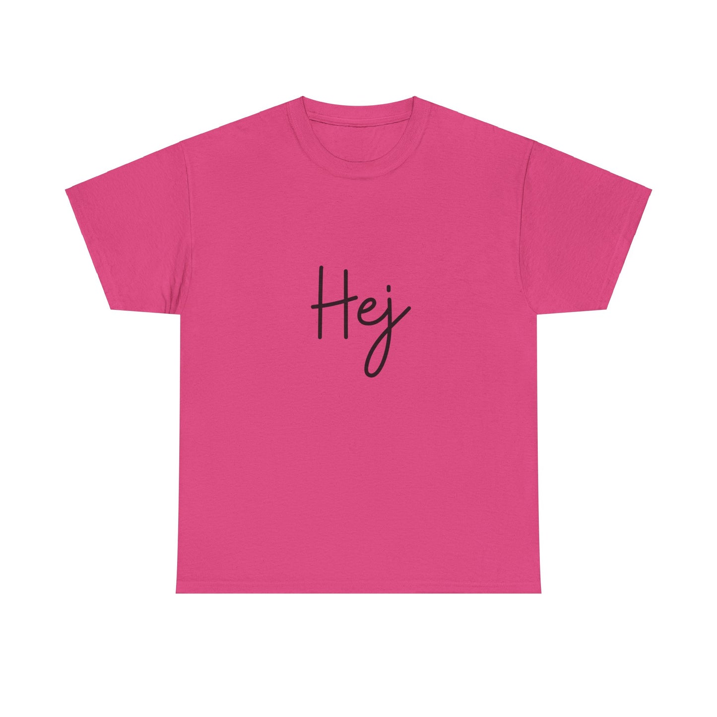 "Hej" (Danish Greeting) Unisex Heavy Cotton Tee