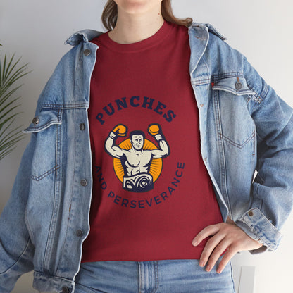 Unisex Heavy Cotton Tee - Punches And Perseverance Man