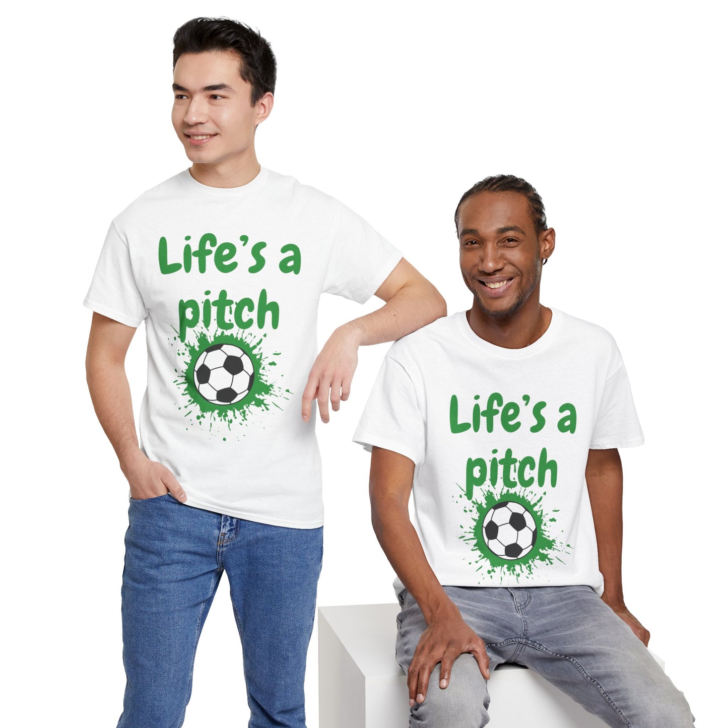 Unisex Heavy Cotton Tee - Life's A Pitch