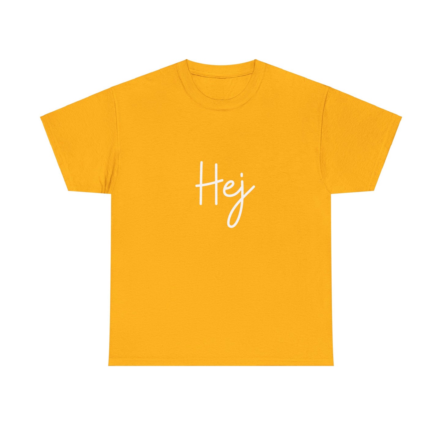 "Hej" & "Farvel" (Danish Greetings) Unisex Heavy Cotton Tee