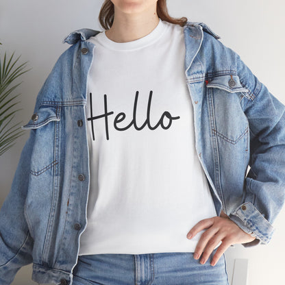 "Hello" & "Goodbye" (English Greeting) Unisex Heavy Cotton Tee