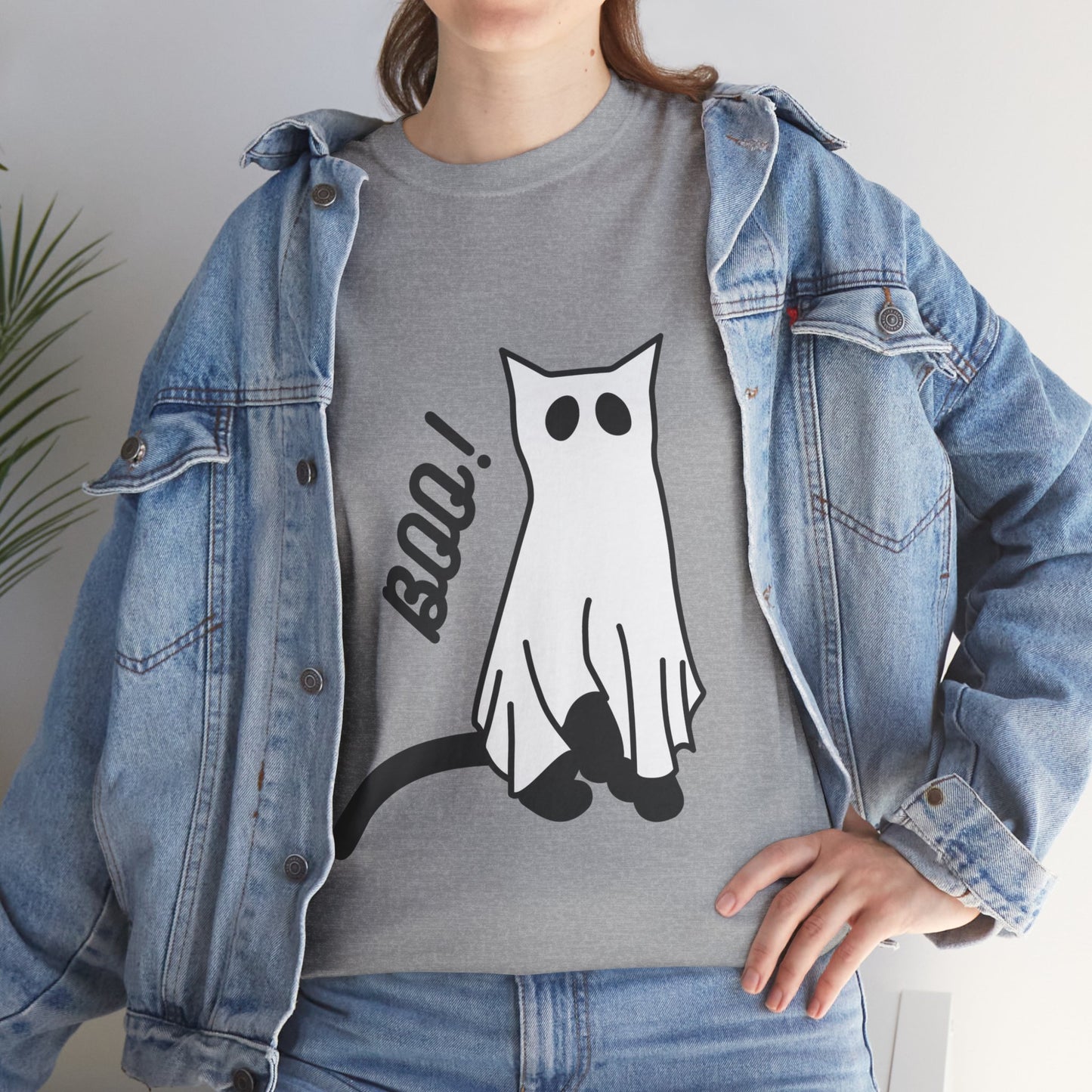 Unisex Heavy Cotton Tee - Boo Cat