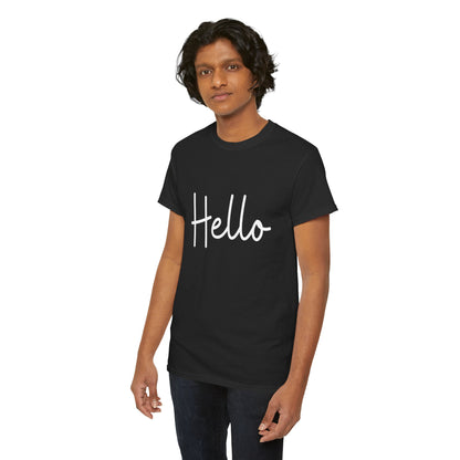 "Hello" & "Goodbye" (English Greetings) Unisex Heavy Cotton Tee