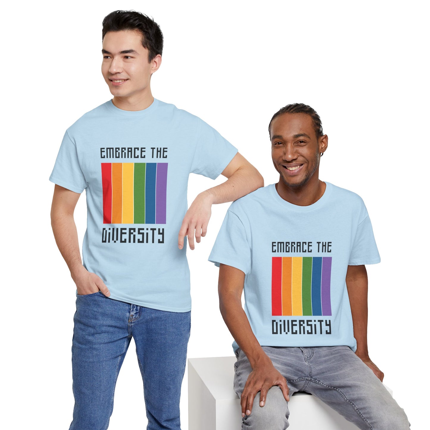 Unisex Heavy Cotton Tee - Embrace The Diversity