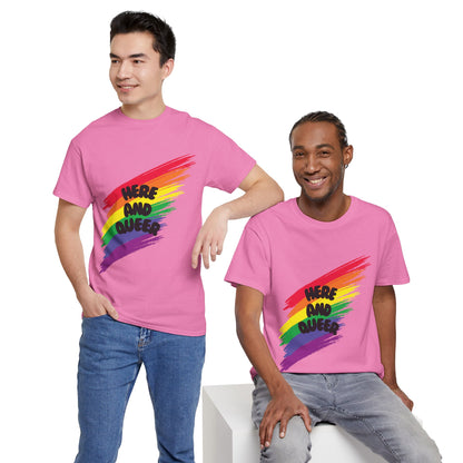 Unisex Heavy Cotton Tee - Here And Queer