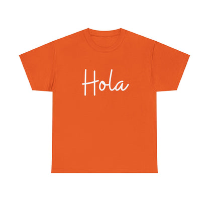 "Hola" & "Hasta Luego" (Spanish Greetings) Unisex Heavy Cotton Tee