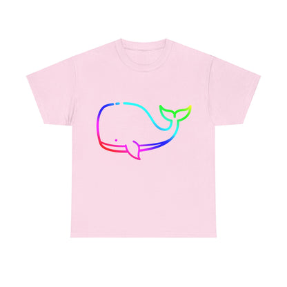 Vibrant, rainbow, colourful whale. Ideal for any animal or wildlife lover.  T-SHIRT Use your imagine, bringing magic and sparkle to your life.