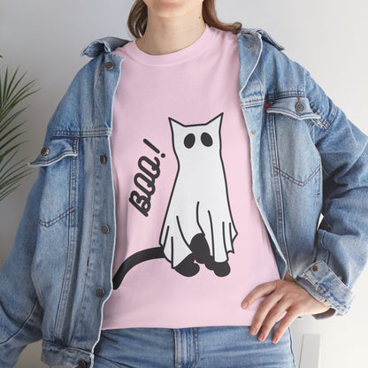 Unisex Heavy Cotton Tee - Boo Cat