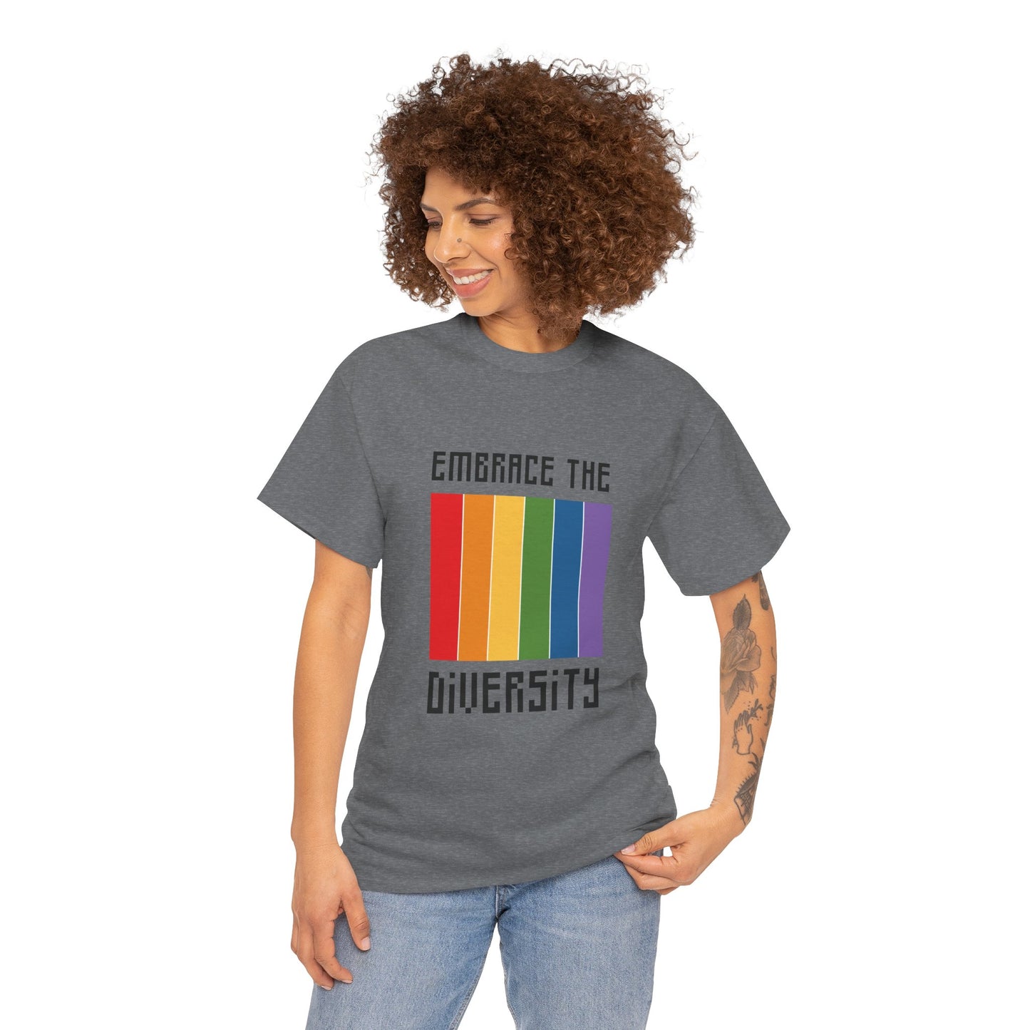 Unisex Heavy Cotton Tee - Embrace The Diversity